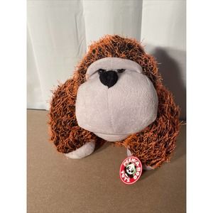 Peek-A-Boo Toys 10" Gunner Gorilla Black & Orange Ape Plush Stuffed Animal New